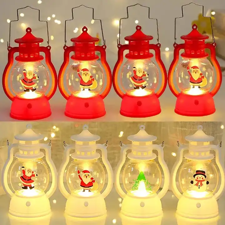Christmas oil lamp new children's Christmas Eve portable small night light pendant LED electronic candle light