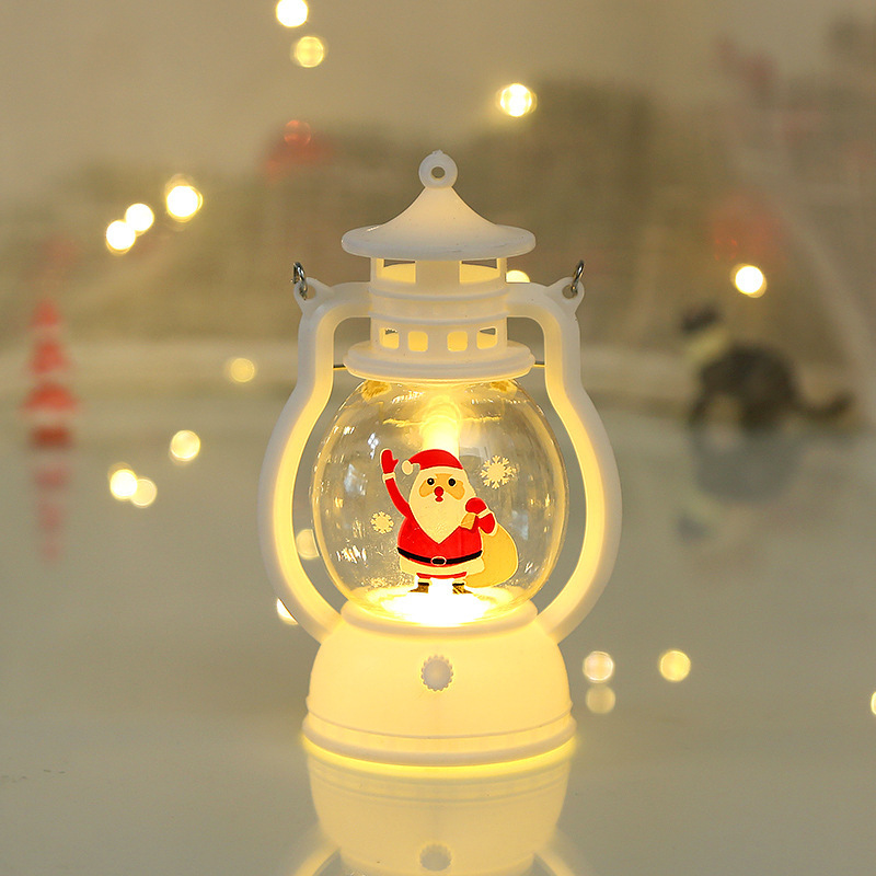 Christmas oil lamp new children's Christmas Eve portable small night light pendant LED electronic candle light