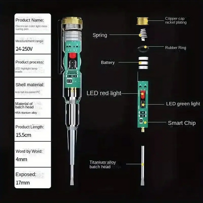 2023 Best Selling Transparent Electric Screwdriver Test Pen Multifunctional induction Electric Test pen