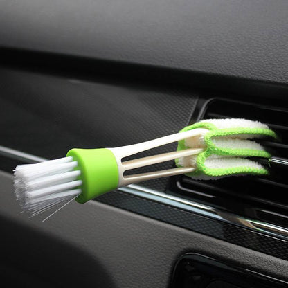 2 In 1 Car Air-Conditioner Outlet Cleaning Tool Multi-purpose Dust Brush Car Interior Multi-purpose Brush Car Grille Cleaner Brush